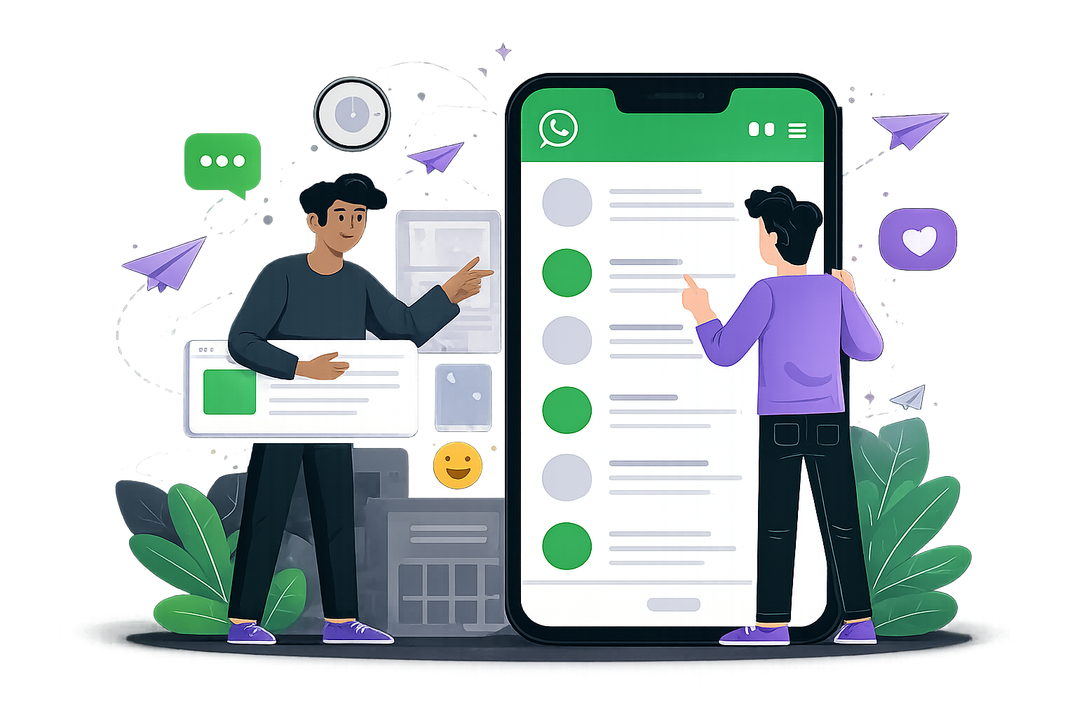Tela de integracao com WhatsApp do Ugenda